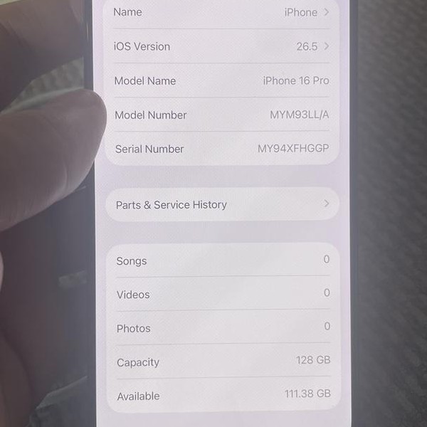 Apple iPhone 16 Pro - Unlocked, 128 GB, Black, A3083