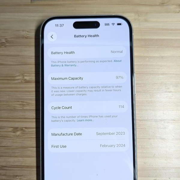 Apple iPhone 15 - Unlocked, 128 GB, Yellow, A2846
