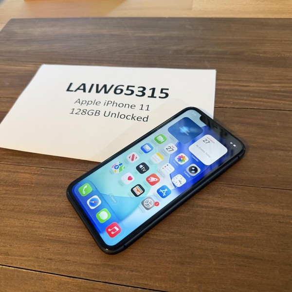 Apple iPhone 11 - Unlocked, 128 GB, Black, A2111