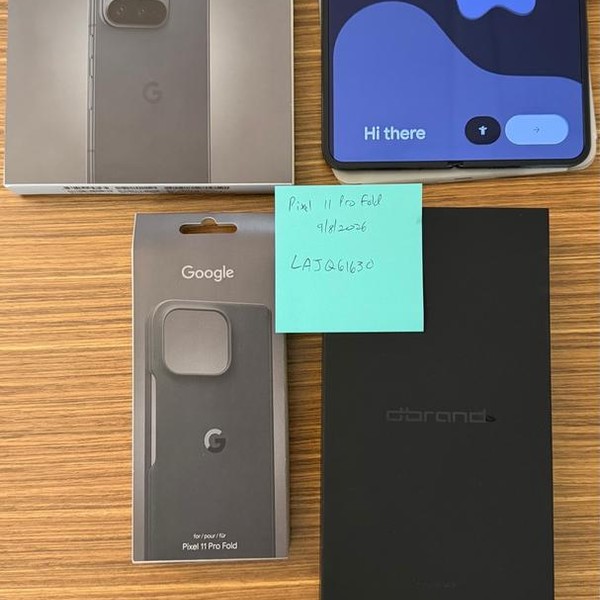Google Pixel 11 Pro Fold - Unlocked, 256 GB, Obsidian, 16 GB, GZDQ6