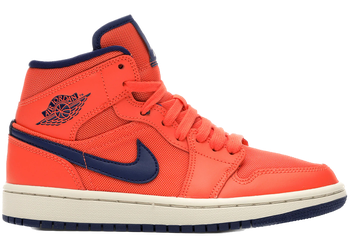 Jordan 1 Mid Turf Orange Blue Void (Women's) for sale