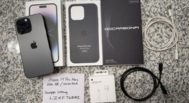 Mint
													Apple iPhone 14 Pro Max - Unlocked, Black, 256 GB, A2651, photo 1 of 21