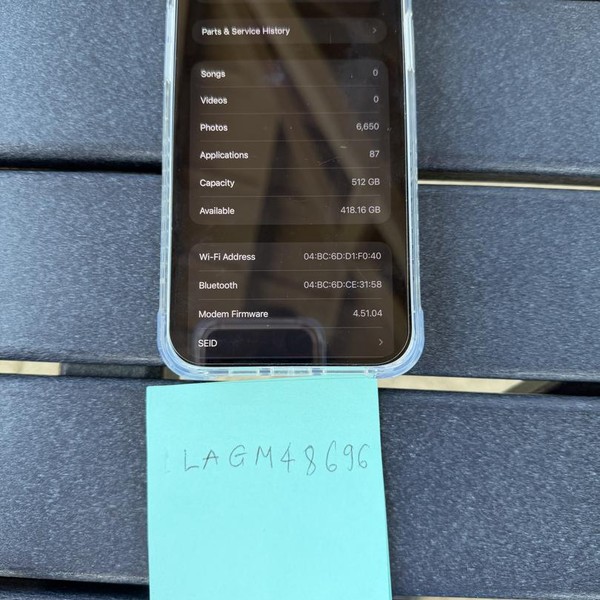 Apple iPhone 14 Plus - Unlocked, 512 GB, Blue, A2632