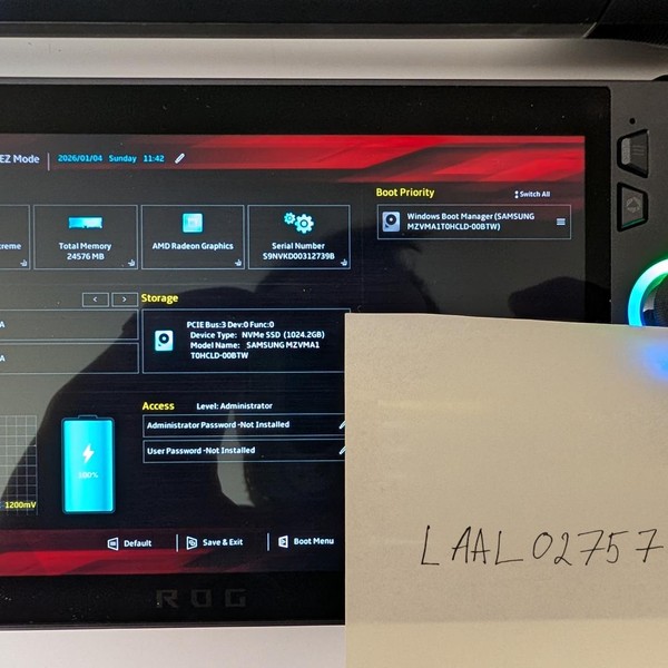 Asus ROG Ally X - 2 TB, Black, 24 GB, AMD Ryzen Z1 Extreme