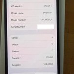 Mint Apple iPhone 14 - Unlocked, 128 GB, Midnight, A2649