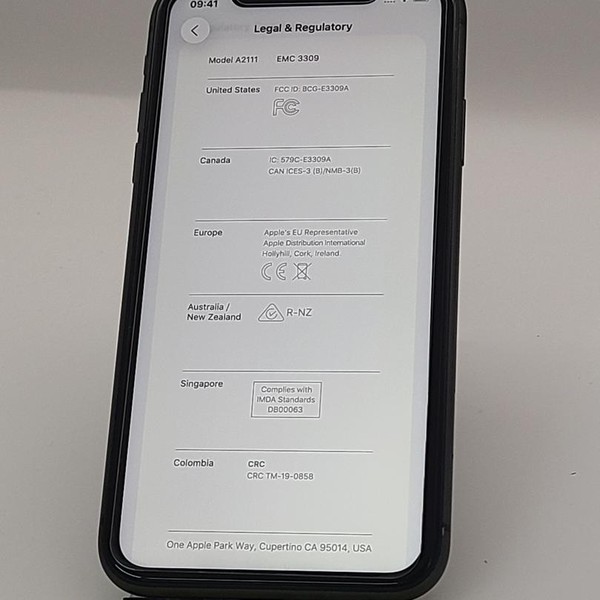 Apple iPhone 11 - AT&T, 64 GB, Black, A2111