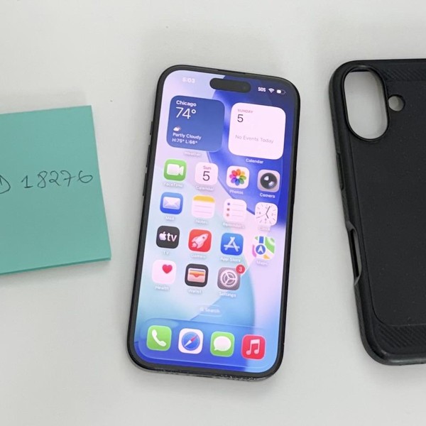 Apple iPhone 16 - Unlocked, 128 GB, Black, A3081