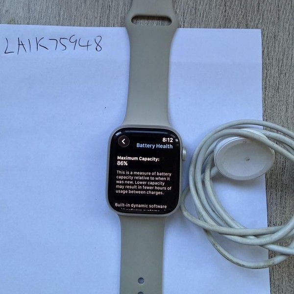 Apple Watch Series 9 45mm - Unlocked, Starlight, A2984 - Cellular, Aluminum