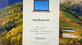 Fair
													MacBook Air 2020 - 13" - Apple M1, Gray, 128 GB, 8 GB, photo 5 of 15