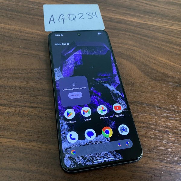 Google Pixel 8 - Unlocked, 128 GB, Obsidian, 8 GB, G9BQD, Sub-6 5G