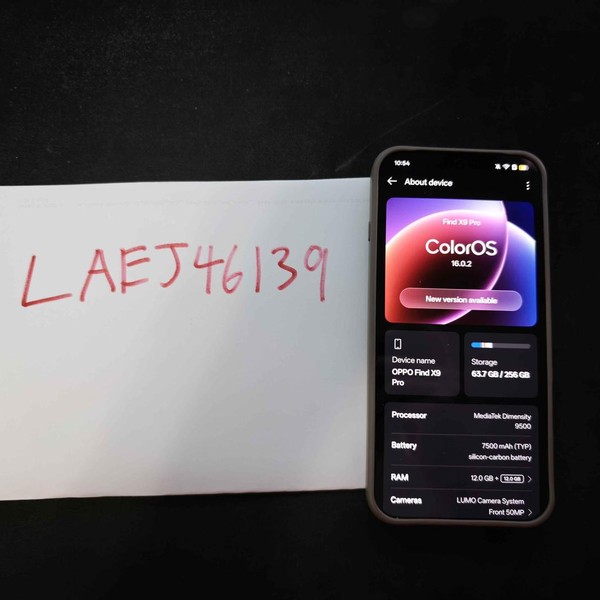 Oppo Find X9 Pro - Unlocked Non-US, 512 GB, Titanium Charcoal, 16 GB