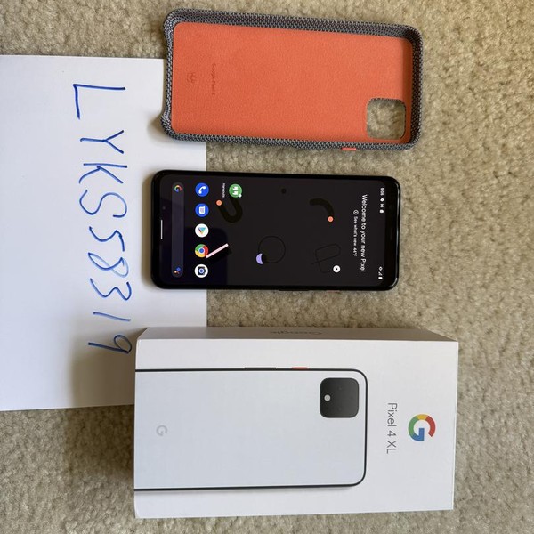 Google Pixel 4 XL - Verizon, 128 GB, White, 6 GB, G020J