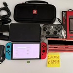 Mint Nintendo Switch - OLED - 64 GB, Red & Blue