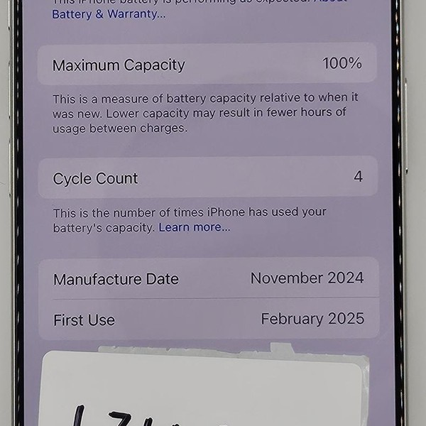 Apple iPhone 16 Pro - Unlocked, 256 GB, White, A3083