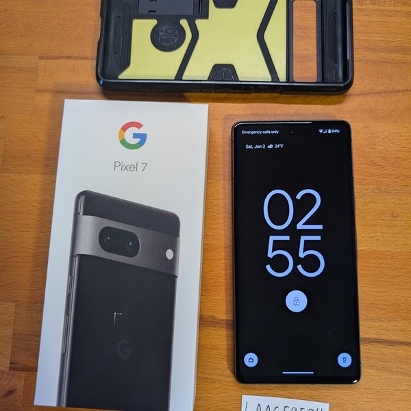 Google Pixel 7 - Unlocked, 128 GB, Obsidian, 8 GB, GVU6C, Sub-6 5G
