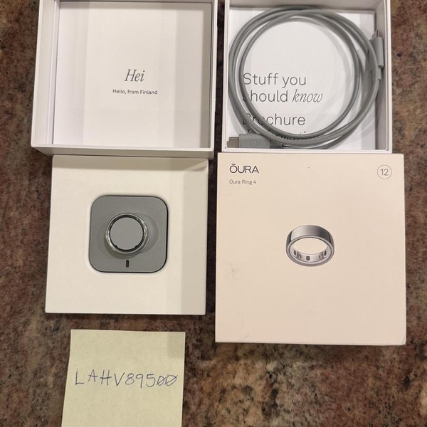 Oura Ring Gen 4 - Silver, Size 12