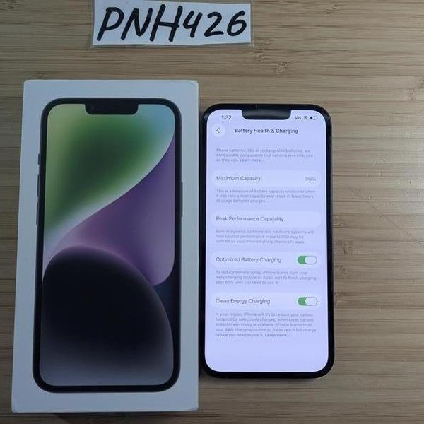 Apple iPhone 14 - Unlocked, 128GB, Midnight, A2649 - LAHU85449