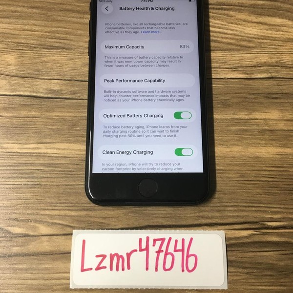 Apple iPhone SE 3rd Gen 2022 - Unlocked, 64 GB, Midnight, A2595