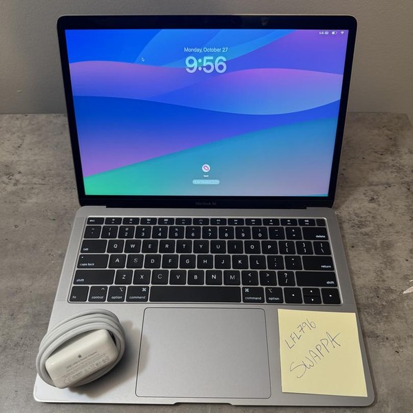 MacBook Air 2018 - 13 inch - 1.5 TB, Gray, 16 GB, Intel Core i5