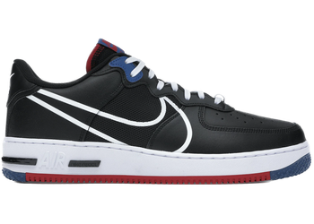 Nike Air Force 1 Low React Black White Gym Red Gym Blue for sale