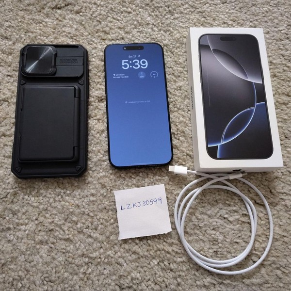 Apple iPhone 16 Pro Max - Unlocked, 256 GB, Black, A3084