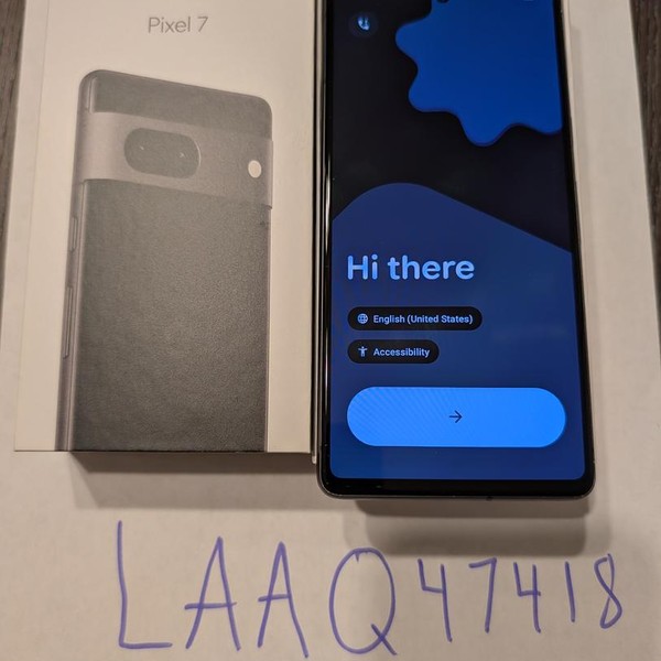 Google Pixel 7 - Unlocked, 128 GB, Obsidian, 8 GB, GVU6C, Sub-6 5G