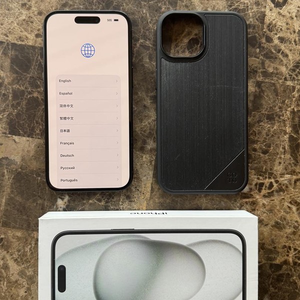 Apple iPhone 15 - Unlocked, 128 GB, Black, A2846