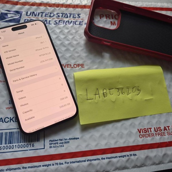 Apple iPhone 15 Pro - Unlocked, 256 GB, Blue, A2848