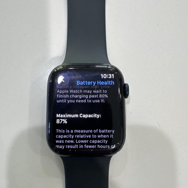 Apple Watch Series 7 45mm - Black, A2474 - GPS, Aluminum
