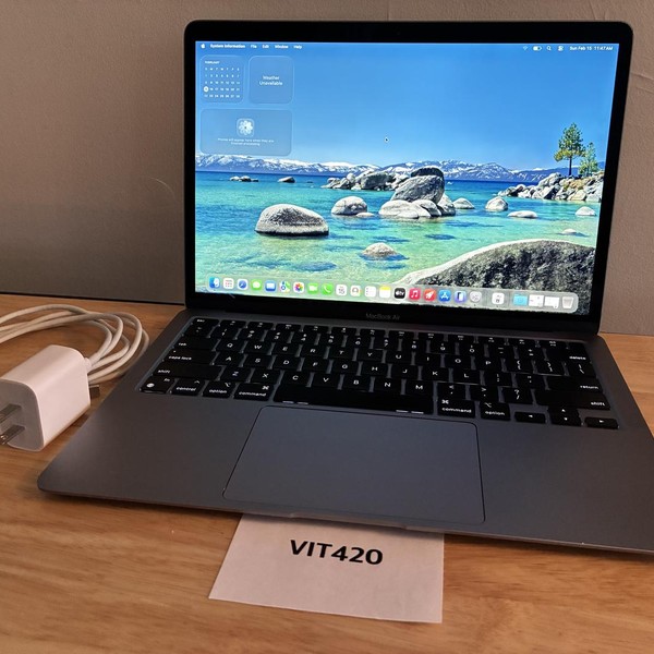 MacBook Air 2020 - 13 inch - 256 GB, Gray, 8 GB, Apple M1