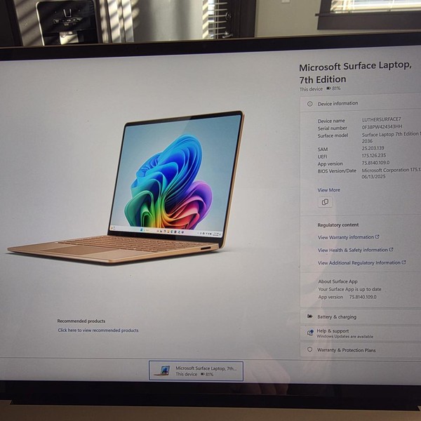 Microsoft Surface Laptop 7 - 512 GB, Tan, 16 GB, Snapdragon X Elite, 13.8 inch