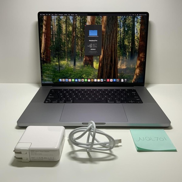 MacBook Pro 2021 - 16 inch - 1 TB, Gray, 32 GB, Apple M1 Max