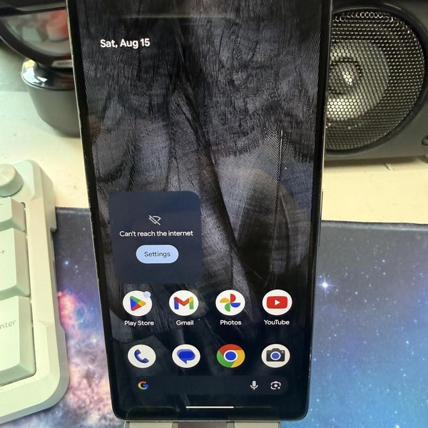Google Pixel 7 - T-Mobile, 128 GB, Obsidian, 8 GB, GVU6C, Sub-6 5G
