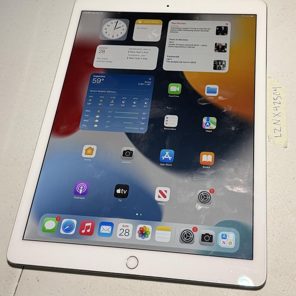 Apple iPad Pro 12.9 inch 2nd Gen 2017 - Wi-Fi, 256 GB, Silver