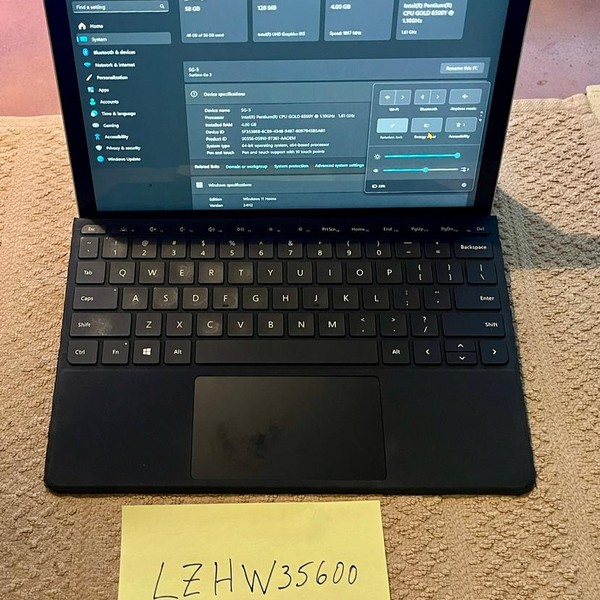 Microsoft Surface Go 3 - Wi-Fi, 64 GB, Platinum, 4 GB, Intel Pentium