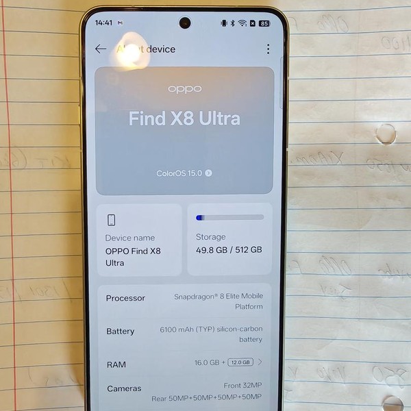 OPPO Find X8 Ultra - Unlocked Non-US, 512 GB, White, 16 GB