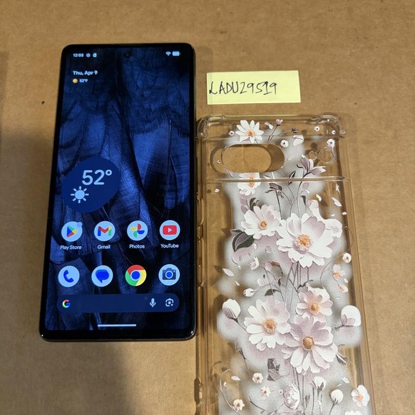 Google Pixel 7 - T-Mobile, 128 GB, Obsidian, 8 GB, GVU6C, Sub-6 5G