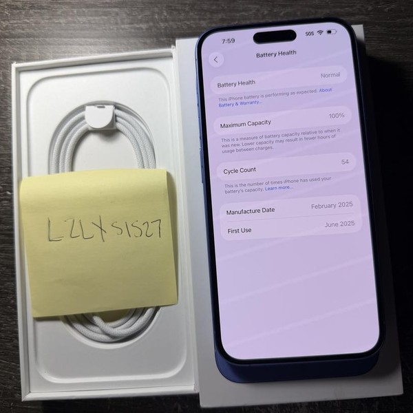 Apple iPhone 16 Plus - Unlocked, 256 GB, Ultramarine, A3082