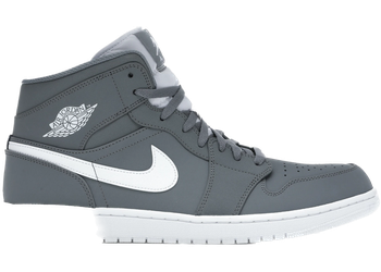 Jordan 1 Mid Cool Grey/White for sale