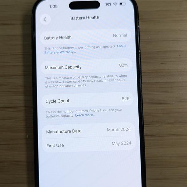 Apple iPhone 15 - Unlocked, 128 GB, Black, A2846