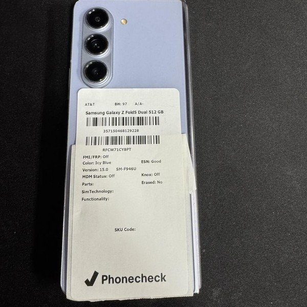 Samsung Galaxy Z Fold5 - Unlocked, 512 GB, Blue, 12 GB, SM-F946U1