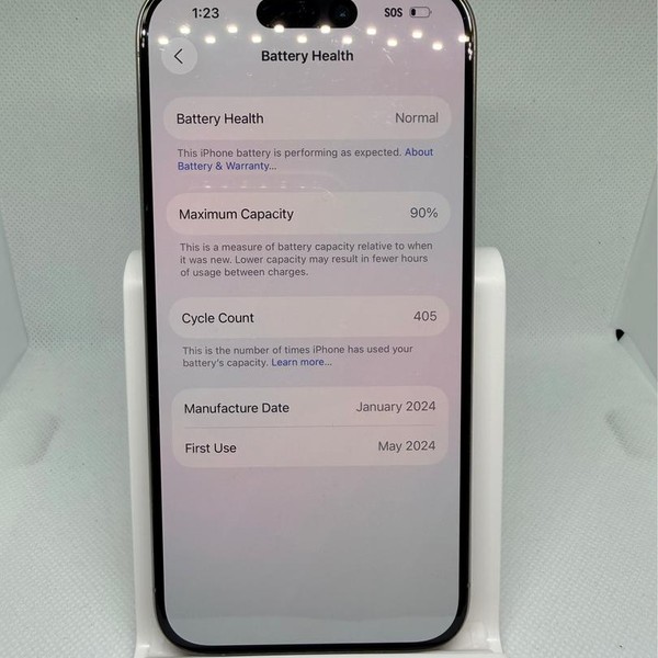 Apple iPhone 15 Pro - Unlocked, 128 GB, Natural, A2848