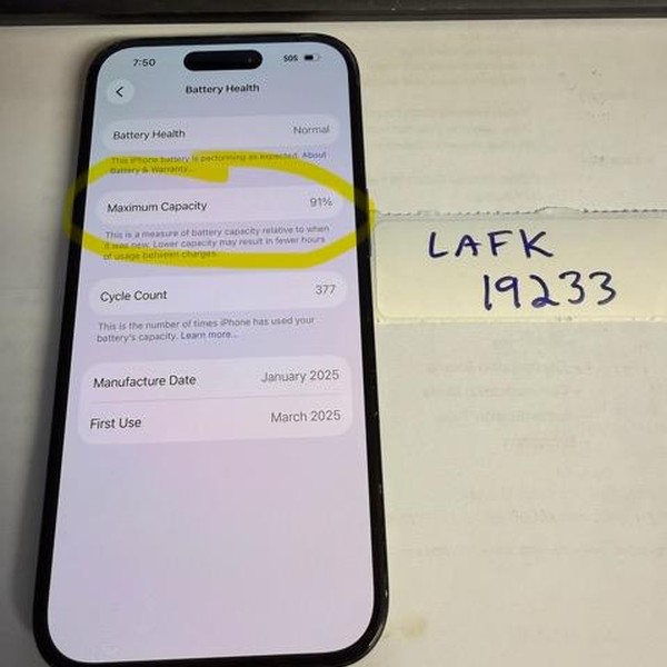 Apple iPhone 15 - Unlocked, 128 GB, Black, A2846