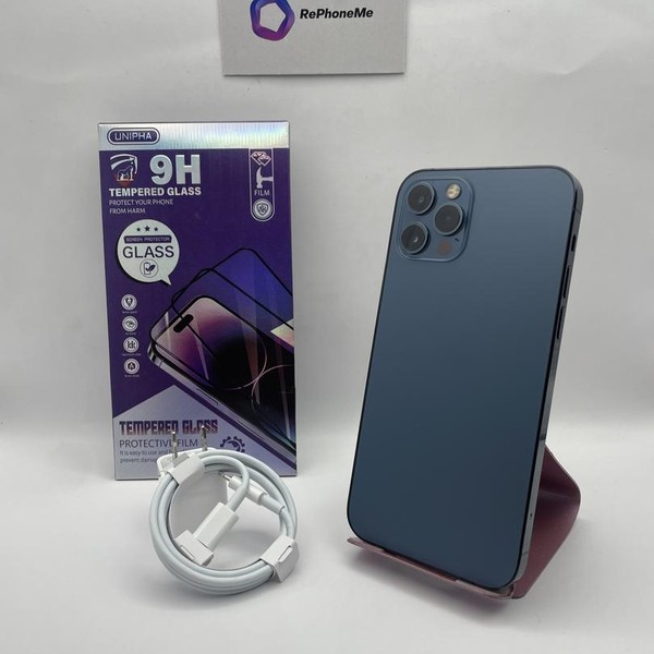 Apple iPhone 12 Pro - Unlocked, 128 GB, Pacific Blue, A2341