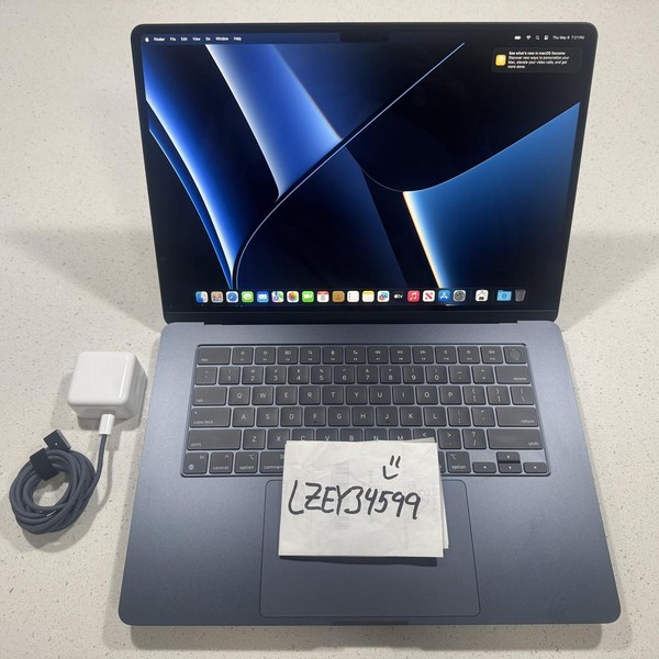 MacBook Air 2023 (M2) - 15 inch - 512 GB, Midnight, 16 GB, Apple M2