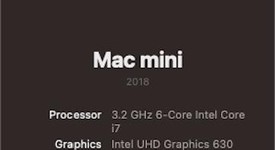 Good
													Mac mini 2018 - I7, Gray, 512 GB, 64 GB, photo 1 of 10