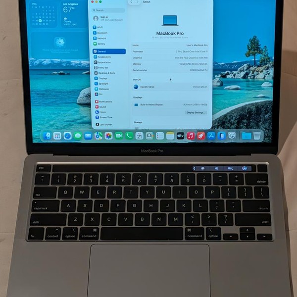 MacBook Pro 2020 - 13 inch - 512 GB, Gray, 16 GB, Intel Core i5
