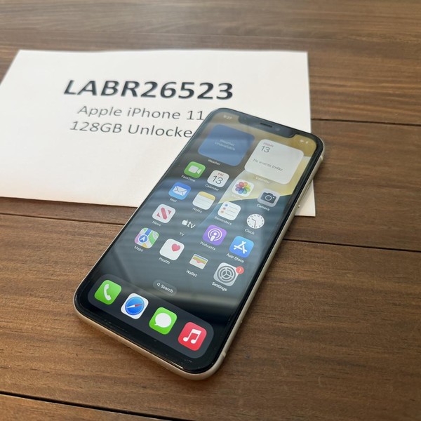 Apple iPhone 11 - Unlocked, 128 GB, White, A2111