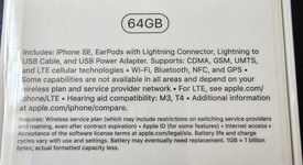 New
													Apple iPhone SE 2nd Gen 2020 - Unlocked, Black, 64 GB, A2275, photo 5 of 6