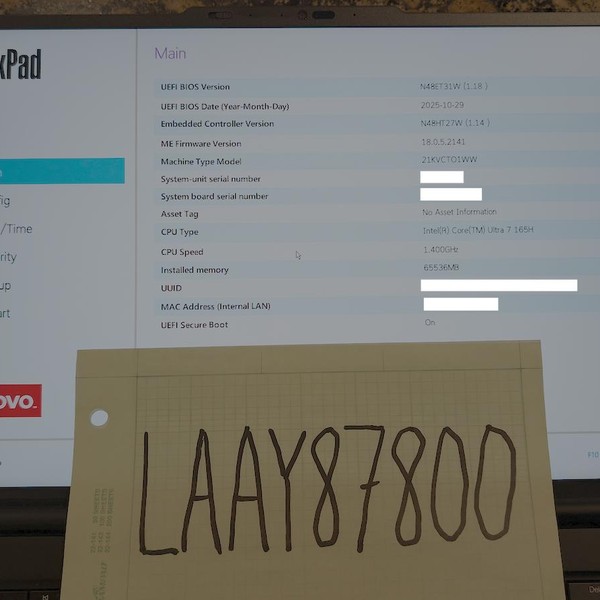 Lenovo ThinkPad P1 16 inch (7th Gen) - 4 TB, 64 GB